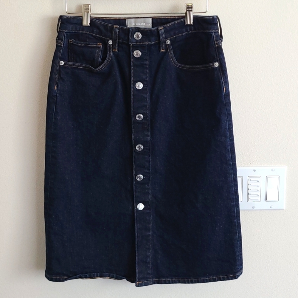 Everlane The Denim Pencil Skirt